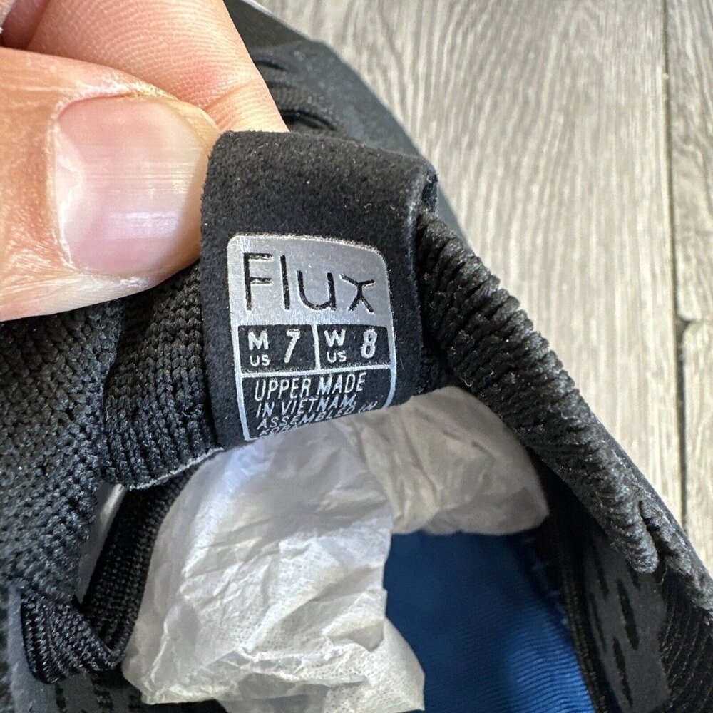 FLUX UNISEX ADAPT TRAINER SNEAKERS BLACK KNIT SIZE Barefoot - Picture 9 of 9